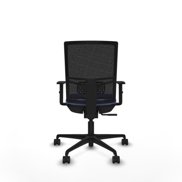 Yunquera sincro malla negra bali azul claro brazos 1D base nailon ruedas 65mm nailon