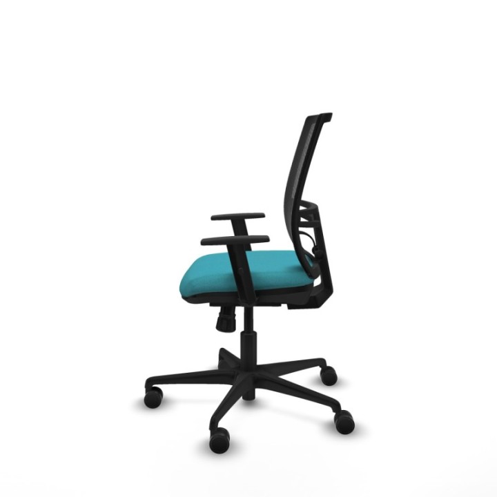 Yunquera sincro malla negra bali turquesa brazos 1D base nailon ruedas 65mm nailon