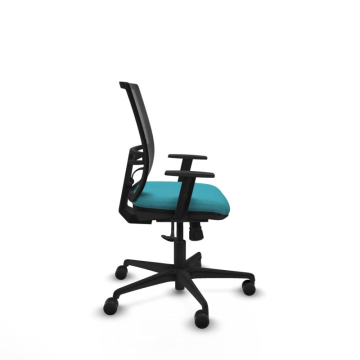 Yunquera sincro malla negra bali turquesa brazos 1D base nailon ruedas 65mm nailon