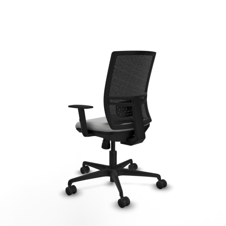 Yunquera sincro malla negra bali gris claro brazos 1D base nailon ruedas 65mm nailon