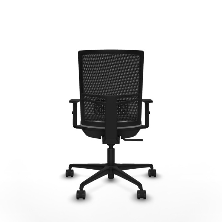 Yunquera sincro malla negra bali gris claro brazos 1D base nailon ruedas 65mm nailon