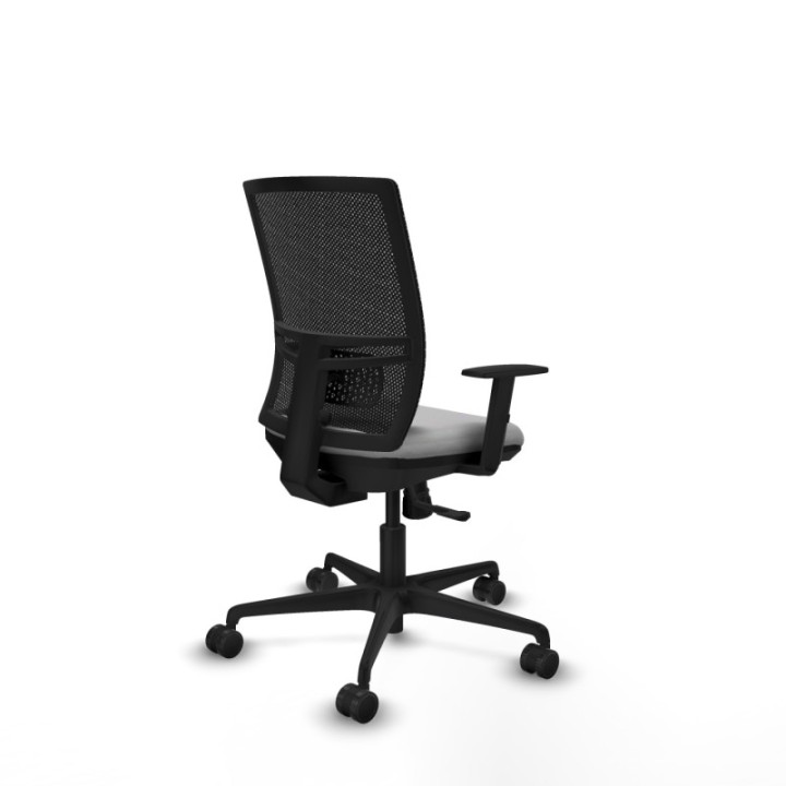 Yunquera sincro malla negra bali gris claro brazos 1D base nailon ruedas 65mm nailon