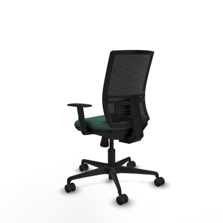 Yunquera sincro malla negra bali verde botella brazos 1D base nailon ruedas 65mm nailon