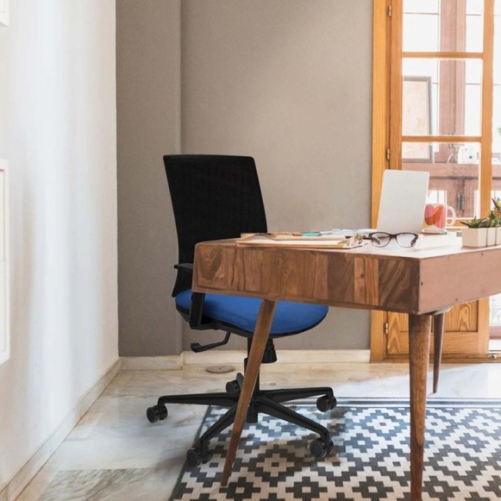 Yunquera sincro malla negra bali verde botella brazos 1D base nailon ruedas 65mm nailon