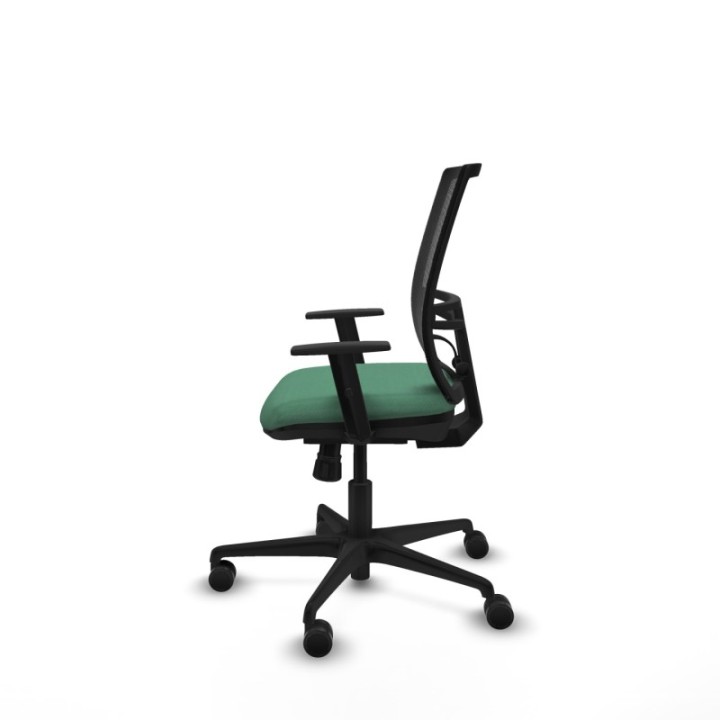 Yunquera sincro malla negra bali verde esmeralda brazos 1D base nailon ruedas 65mm nailon