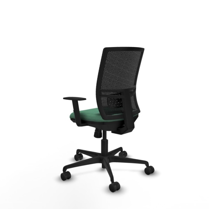 Yunquera sincro malla negra bali verde esmeralda brazos 1D base nailon ruedas 65mm nailon