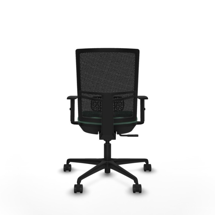 Yunquera sincro malla negra bali verde esmeralda brazos 1D base nailon ruedas 65mm nailon