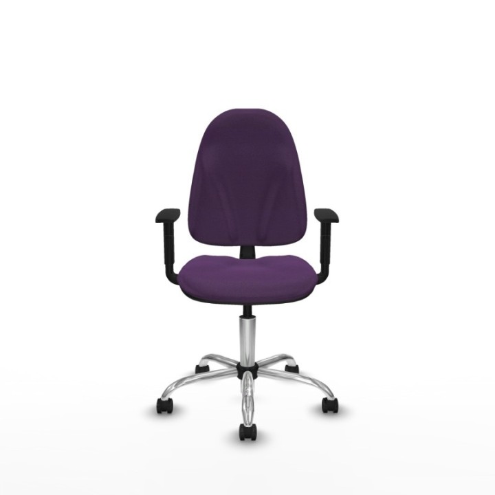 Algarra CP bali morado brazos 1D base cromada ruedas engomadas 50mm