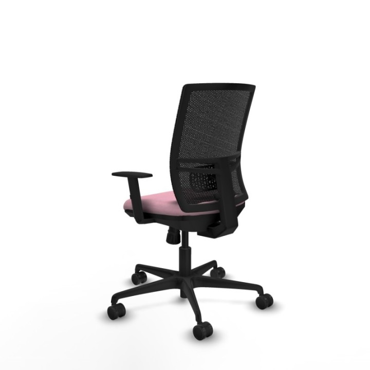 Yunquera sincro malla negra bali rosa brazos 1D base nailon ruedas 65mm nailon