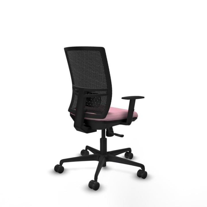 Yunquera sincro malla negra bali rosa brazos 1D base nailon ruedas 65mm nailon