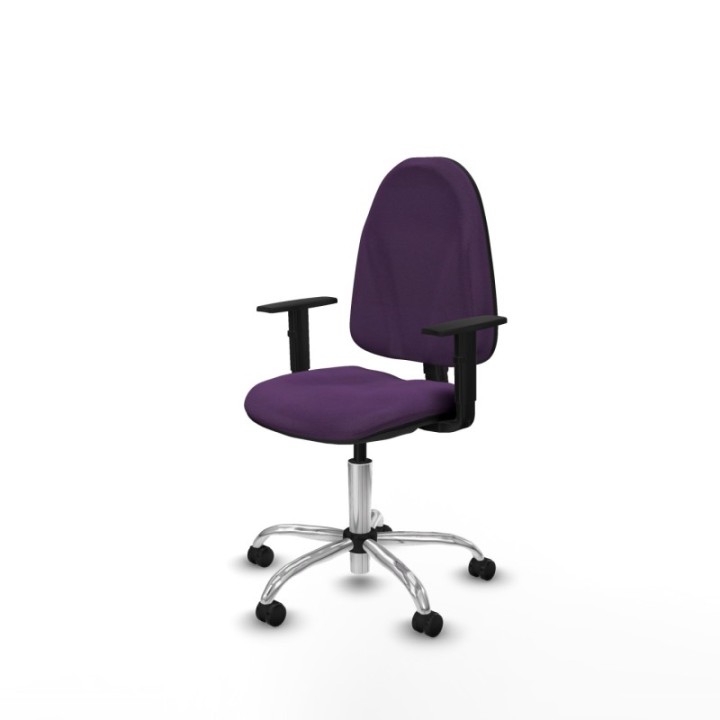 Algarra CP bali morado brazos 1D base cromada ruedas engomadas 50mm