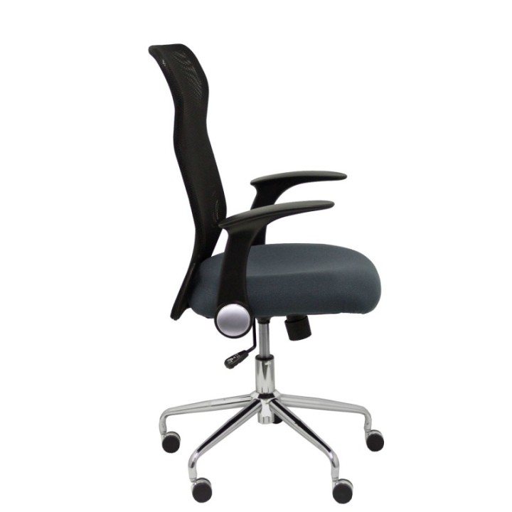Silla Minaya respaldo malla negro asiento bali gris oscuro