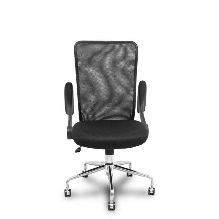 Silla Minaya respaldo malla negro asiento 3D negro