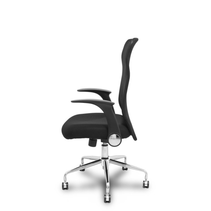 Silla Minaya respaldo malla negro asiento 3D negro