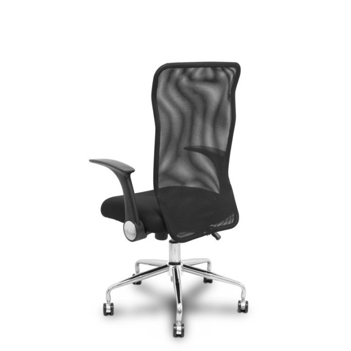 Silla Minaya respaldo malla negro asiento 3D negro
