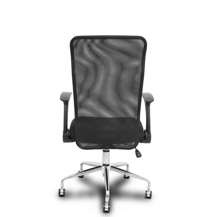 Silla Minaya respaldo malla negro asiento 3D negro