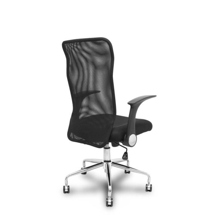 Silla Minaya respaldo malla negro asiento 3D negro