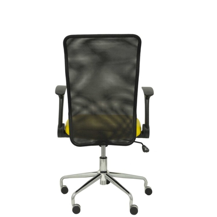 Silla Minaya similpiel amarillo