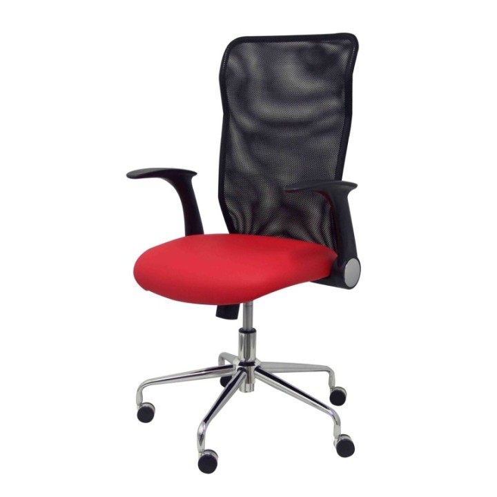 Silla Minaya similpiel rojo