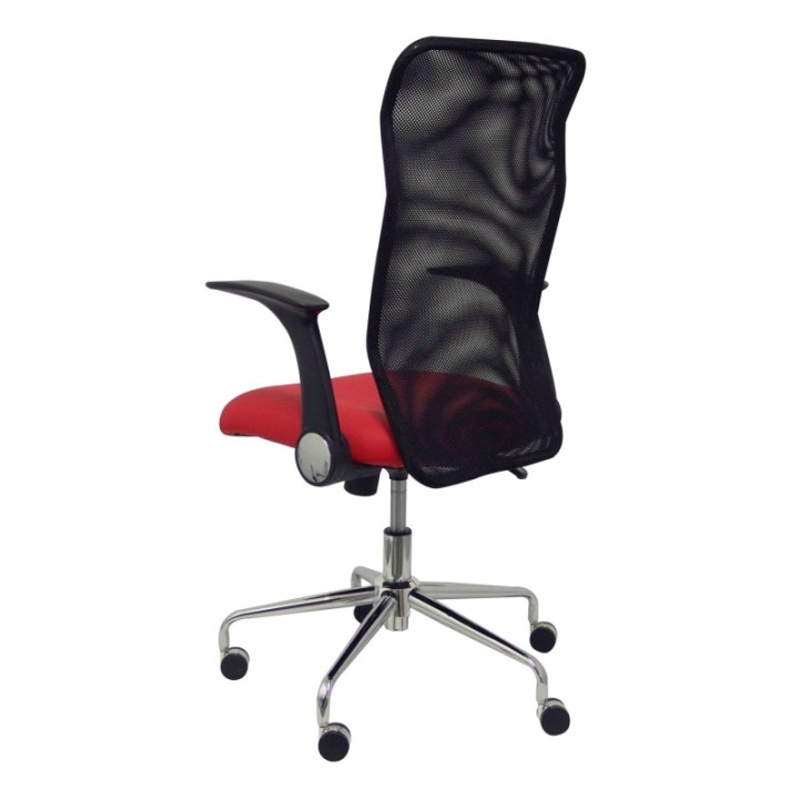 Silla Minaya similpiel rojo