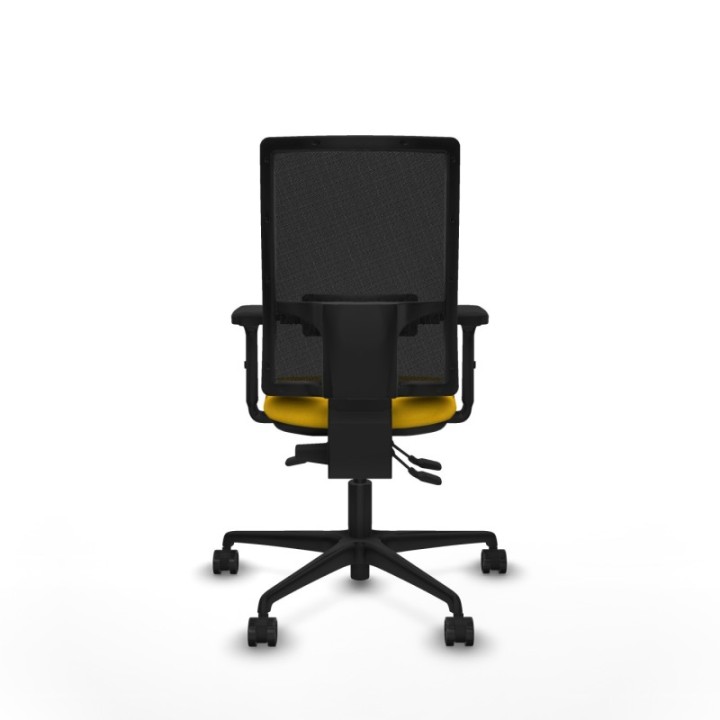 Bormate asincro malla negra bali amarillo brazos 2D base nailon  ruedas 65mm nailon