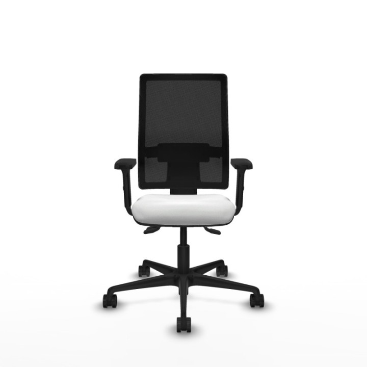 Bormate asincro malla negra bali blanco brazos 2D base nailon  ruedas 65mm nailon