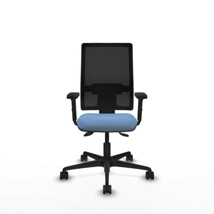 Bormate asincro malla negra bali azul cielo brazos 2D base nailon  ruedas 65mm nailon