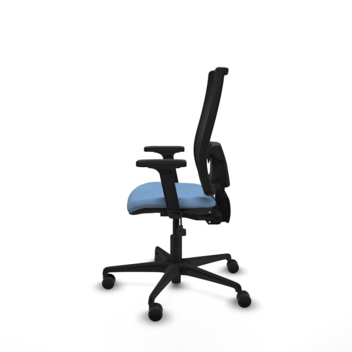 Bormate asincro malla negra bali azul cielo brazos 2D base nailon  ruedas 65mm nailon