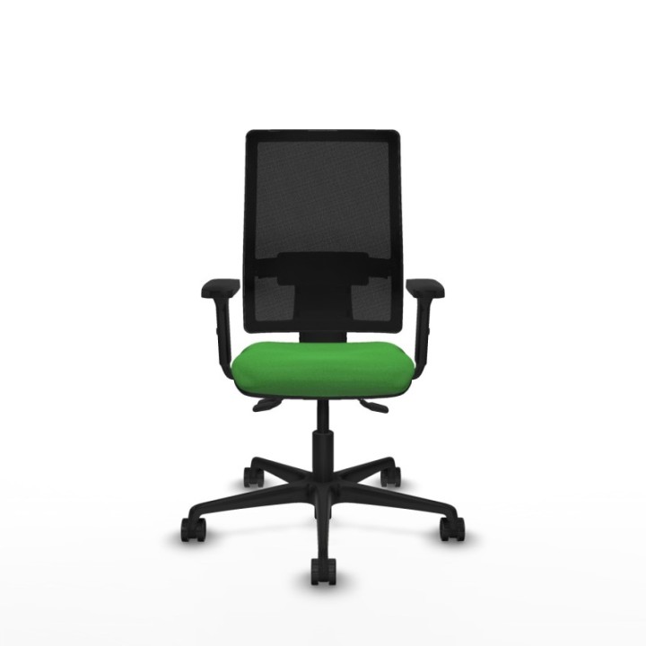 Bormate asincro malla negra bali verde brazos 2D base nailon  ruedas 65mm nailon