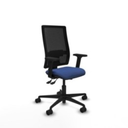 Bormate asincro malla negra bali azul marino brazos 2D base nailon  ruedas 65mm nailon