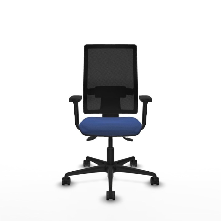 Bormate asincro malla negra bali azul marino brazos 2D base nailon  ruedas 65mm nailon