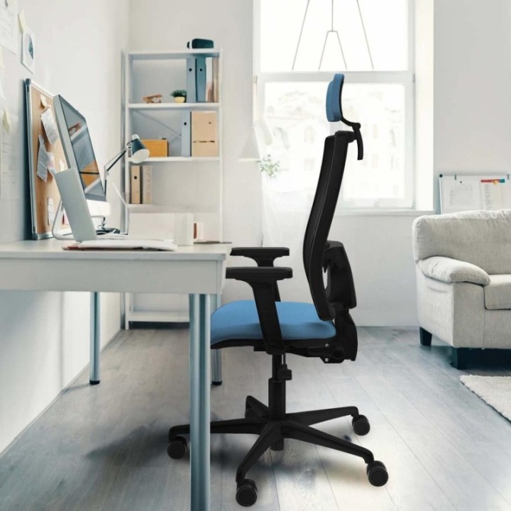 Bormate asincro malla negra bali pistacho brazos 2D base nailon cabecero 2D ruedas 65mm nailon