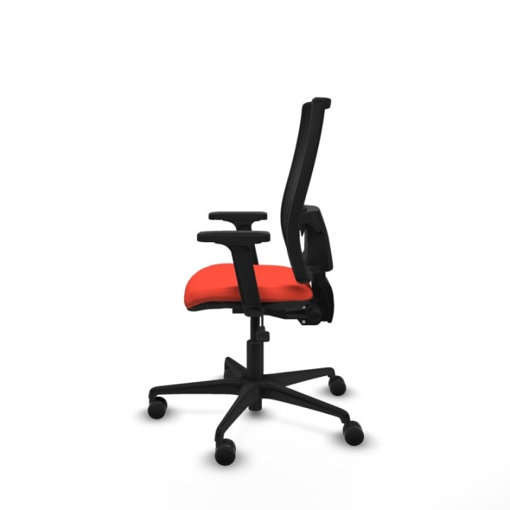 Bormate asincro malla negra bali naranja oscuro brazos 2D base nailon  ruedas 65mm nailon