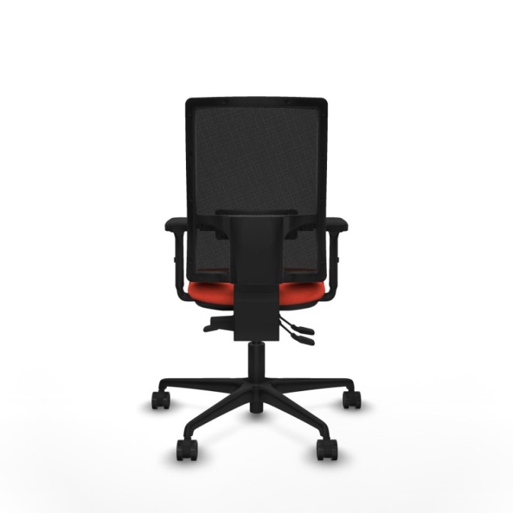 Bormate asincro malla negra bali naranja oscuro brazos 2D base nailon  ruedas 65mm nailon