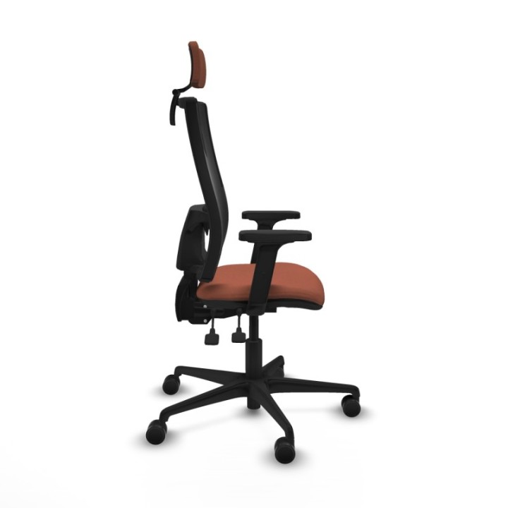 Bormate asincro malla negra bali marrón brazos 2D base nailon cabecero 2D ruedas 65mm nailon