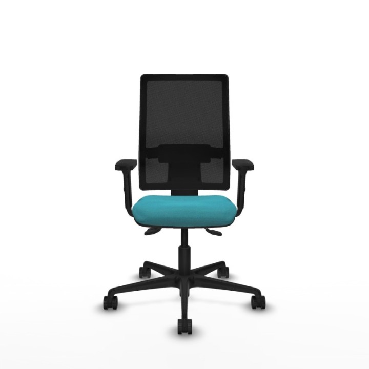 Bormate asincro malla negra bali turquesa brazos 2D base nailon  ruedas 65mm nailon