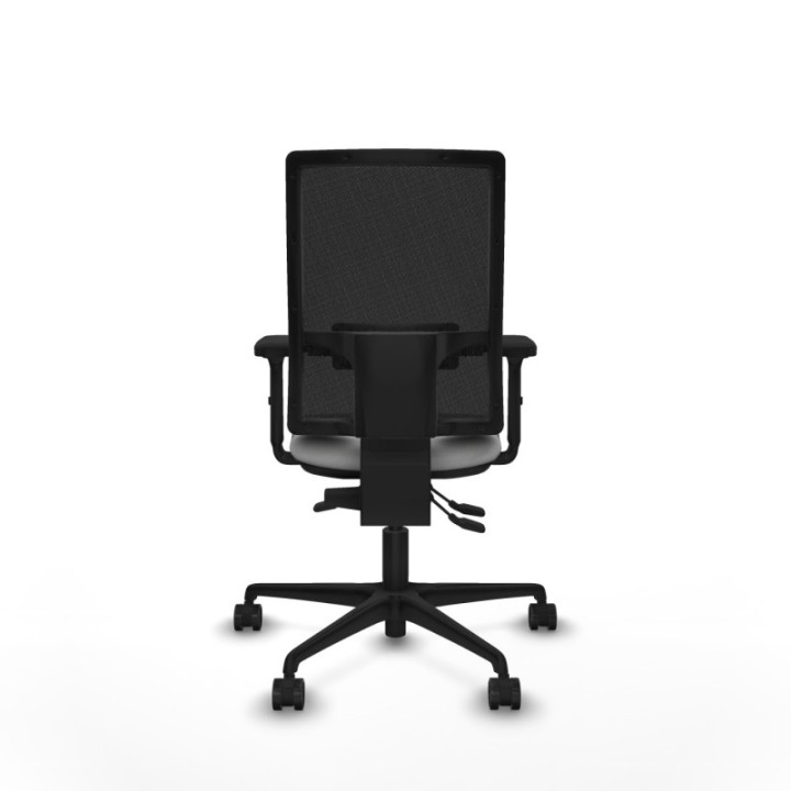 Bormate asincro malla negra bali gris claro brazos 2D base nailon  ruedas 65mm nailon