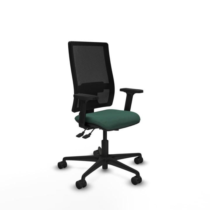 Bormate asincro malla negra bali verde botella brazos 2D base nailon  ruedas 65mm nailon