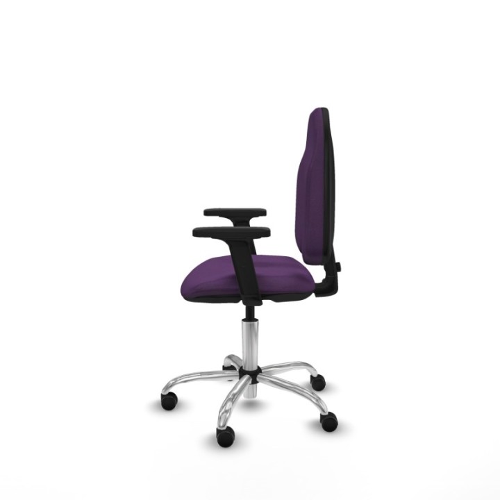 Algarra CP bali morado brazos 2D base cromada ruedas autofrenantes 50mm