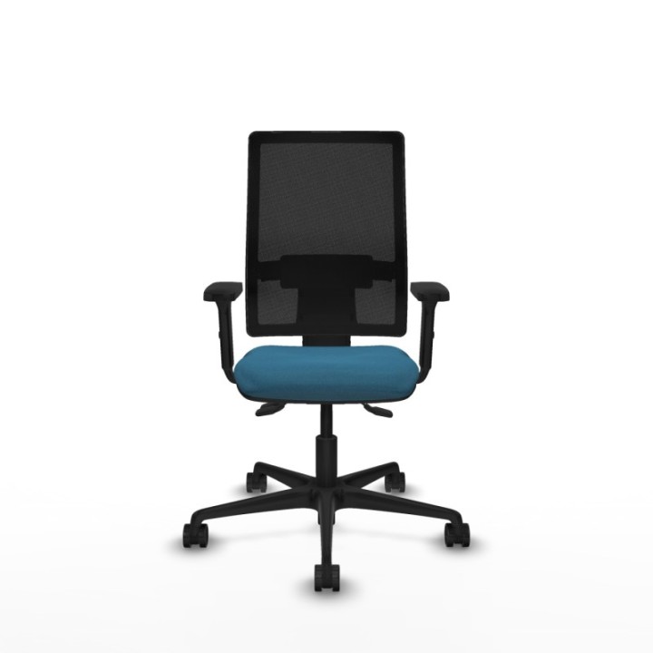 Bormate asincro malla negra bali verde petroleo brazos 2D base nailon  ruedas 65mm nailon