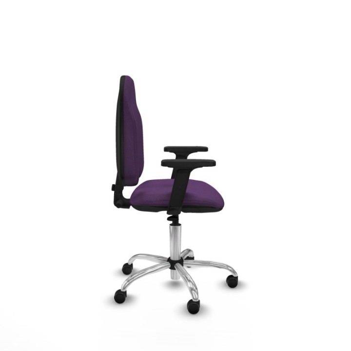 Algarra CP bali morado brazos 2D base cromada ruedas autofrenantes 50mm