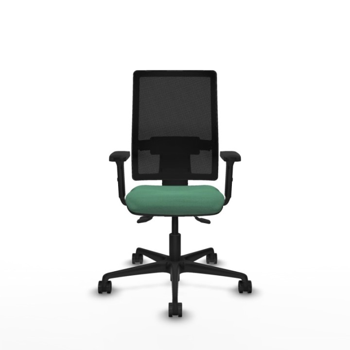 Bormate asincro malla negra bali verde esmeralda brazos 2D base nailon  ruedas 65mm nailon