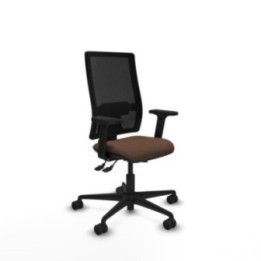 Bormate asincro malla negra bali marrón oscuro brazos 2D base nailon  ruedas 65mm nailon