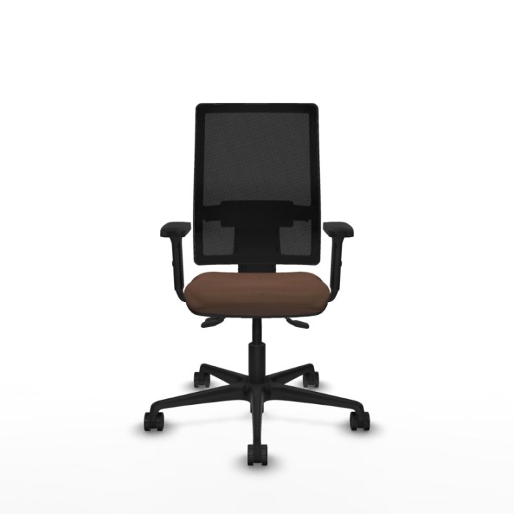 Bormate asincro malla negra bali marrón oscuro brazos 2D base nailon  ruedas 65mm nailon