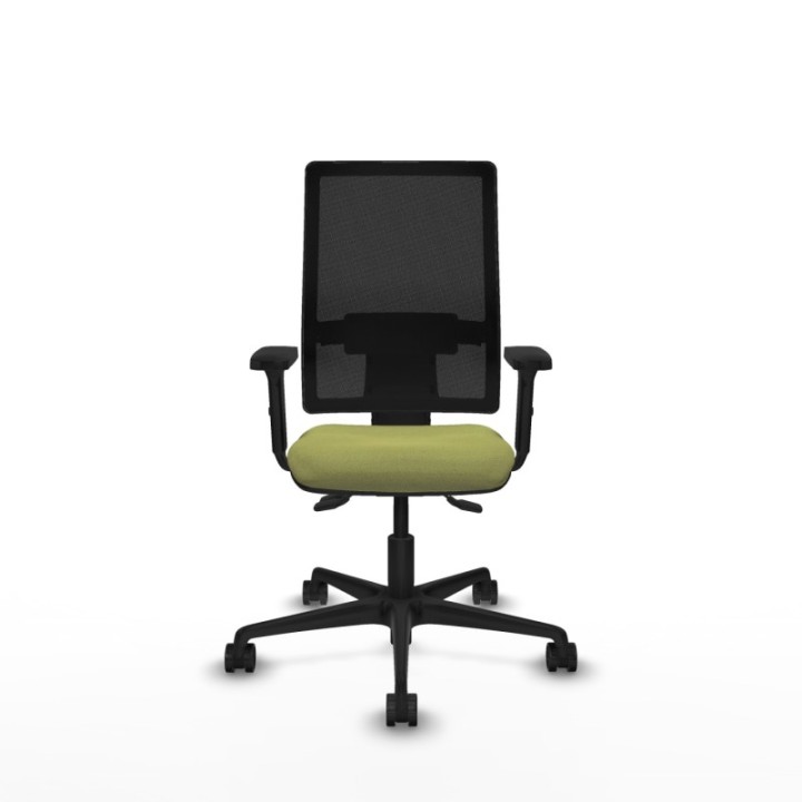 Bormate asincro malla negra bali verde oliva brazos 2D base nailon  ruedas 65mm nailon