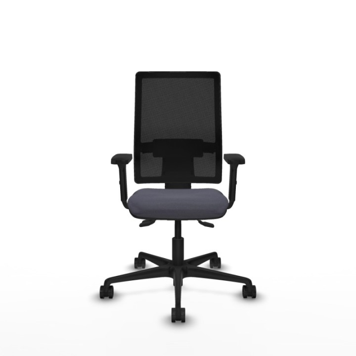 Bormate asincro malla negra bali gris oscuro brazos 2D base nailon  ruedas 65mm nailon