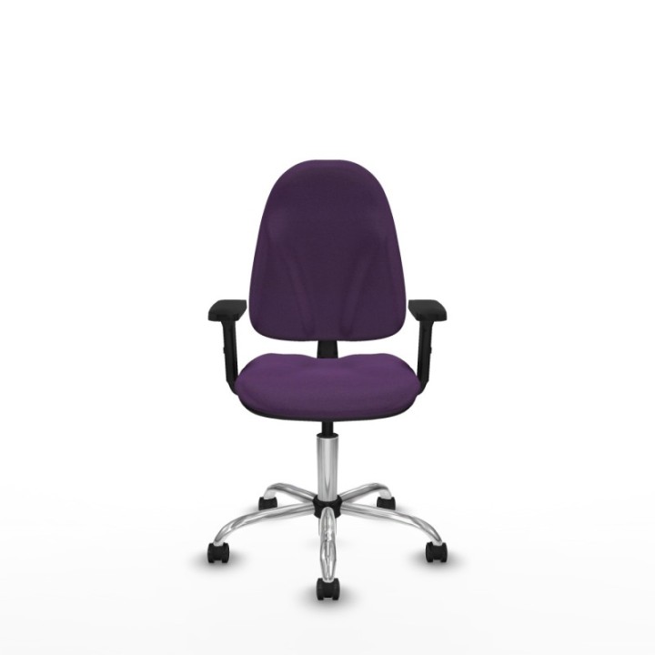 Algarra CP bali morado brazos 2D base cromada ruedas engomadas 50mm