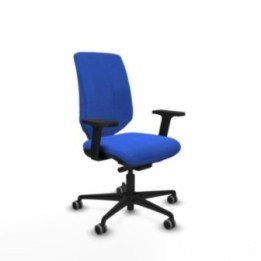 Ossa tapizada traslack bali azul brazos 2D base nailon ruedas 65mm engomadas