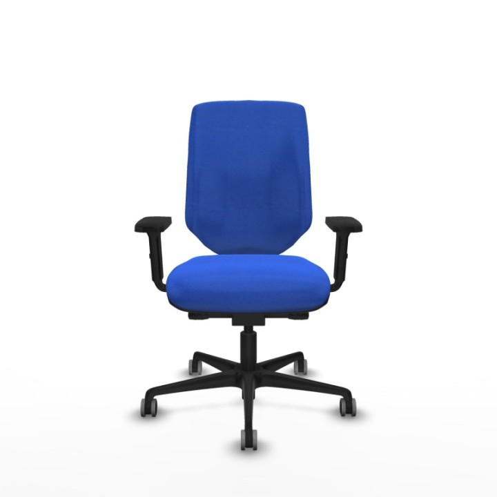 Ossa tapizada traslack bali azul brazos 2D base nailon ruedas 65mm engomadas