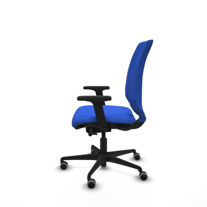 Ossa tapizada traslack bali azul brazos 2D base nailon ruedas 65mm engomadas